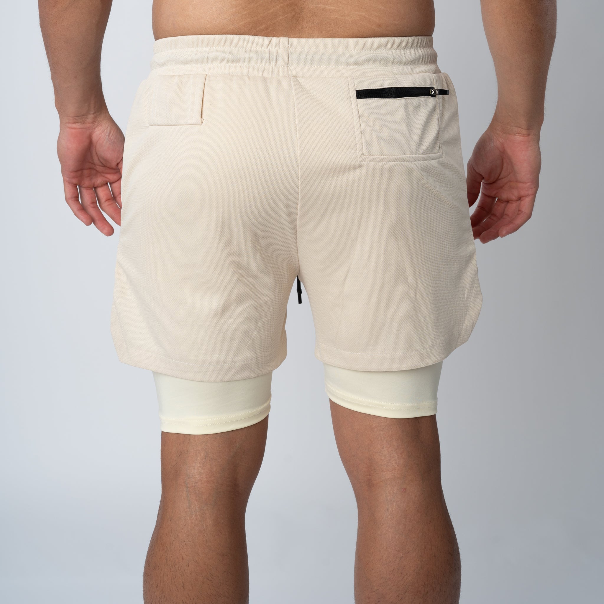 Active Sport 5" Shorts 2 IN 1  | Cream