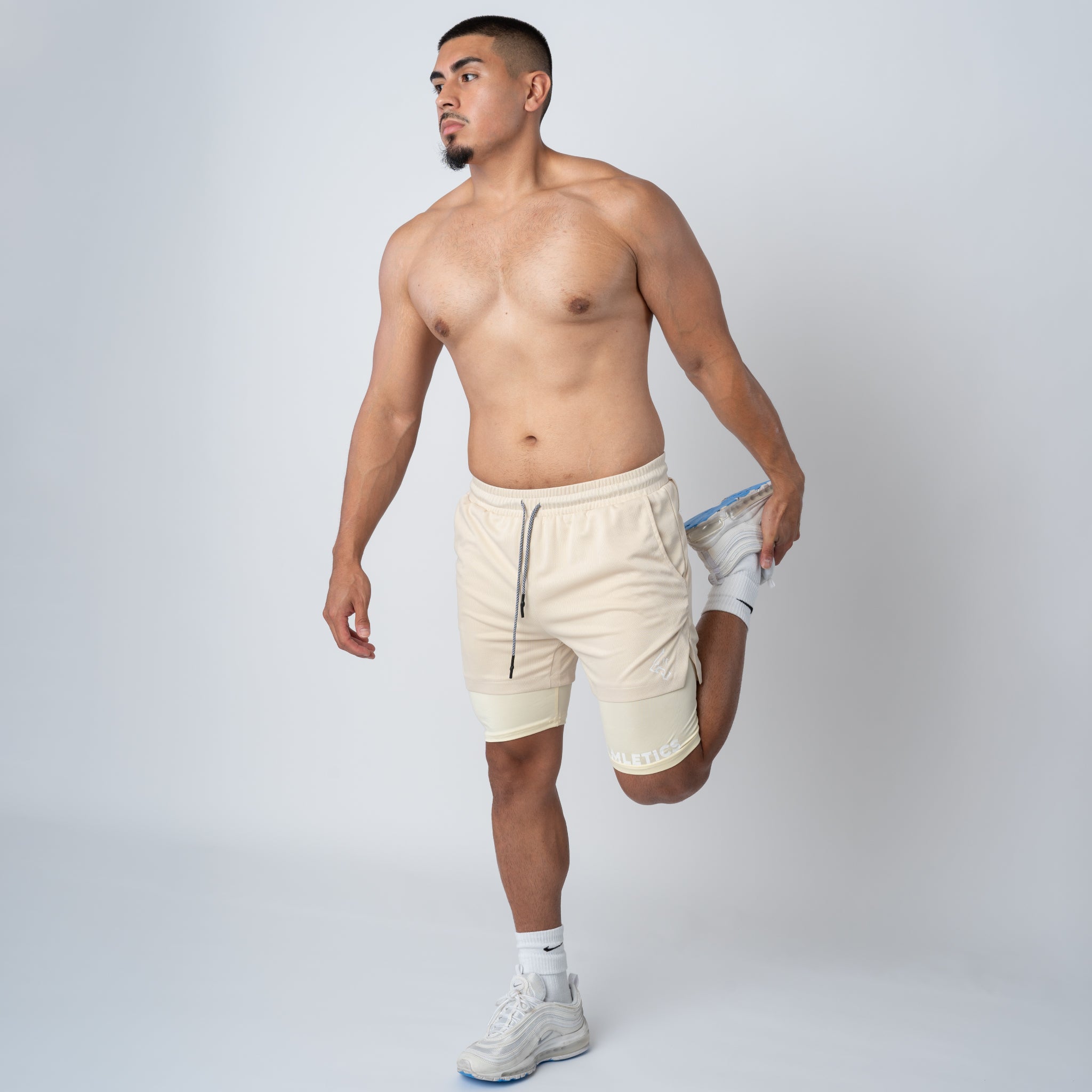 Active Sport 5" Shorts 2 IN 1  | Cream